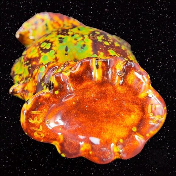 Hand Painted Multicolor Specked Ceramic Pitcher Carafe Vintage Hand Made 1970s - Picture 5 of 12